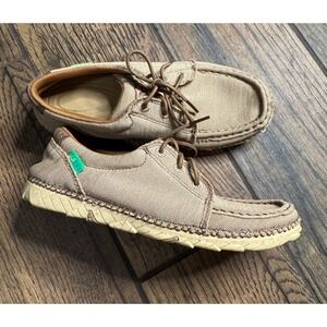 Twisted X Womens‎ Tan Canvas Zero X Shoes Moc Toe Eco TWX Comfort Size 7